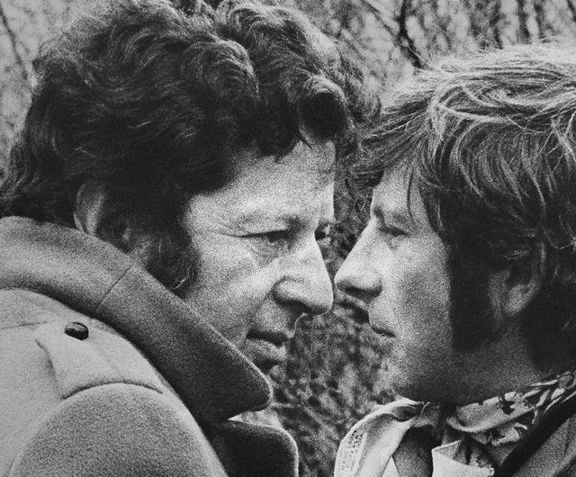 This 1967 photo shows film producer Gene Gutowski (Left) and director Roman Polanski. Gutowski, a Polish-American Holocaust survivor collaborated with Polanski in the 1960s to produce three of the director’s earliest classic films in English and reunited with him decades later for the Oscar-winning Holocaust drama The Pianist. (AP)