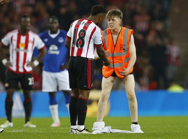 Sunderland’s joy only increased after their win relegated local rivals Newcastle United. (REUTERS)