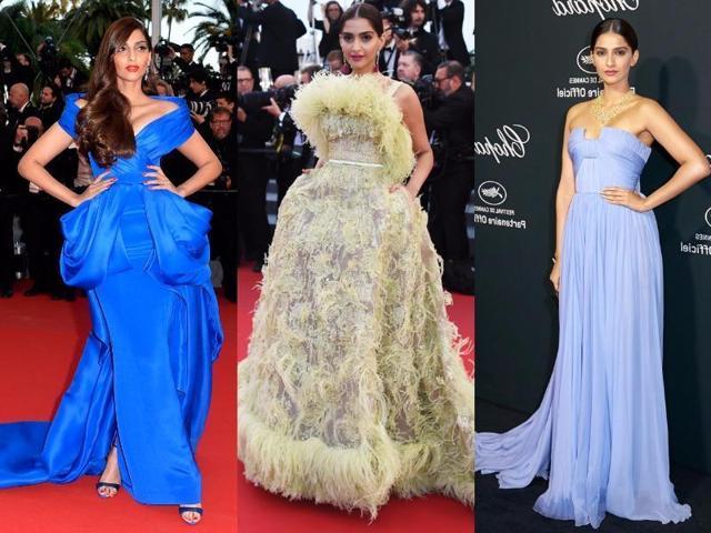 Some of Sonam Kapoor’s best looks at the Cannes red carpet.