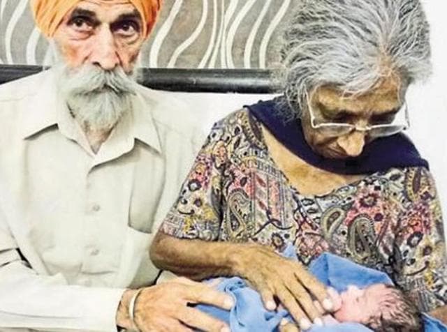 Mohinder Singh Gill and his wife Daljinder Kaur named their child Arman Singh.(HT Photo)