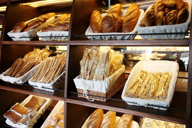 Assorted breads at Indigo Deli Assorted breads at Indigo Deli