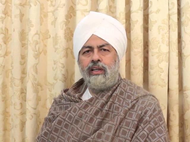 File photo of Nirankari spiritual head Hardev Singh.(Agency)