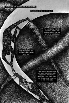 Ellipsis by Dharamsala-based artist Ikroop Sandhu is a biographical piece of her grandmother. The comic recounts how she died, went to hell to be punished for female foeticide but comes back because of a mix-up. (Yoda Press) Ellipsis by Dharamsala-based artist Ikroop Sandhu is a biographical piece of her grandmother. The comic recounts how she died, went to hell to be punished for female foeticide but comes back because of a mix-up. (Yoda Press)