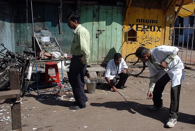 Forensic experts search for clues at the blast site in Malegaon, some 175 miles (280 kilometres) northeast of India's financial hub Mumbai.(AFP) Forensic experts search for clues at the blast site in Malegaon, some 175 miles (280 kilometres) northeast of India's financial hub Mumbai.(AFP)