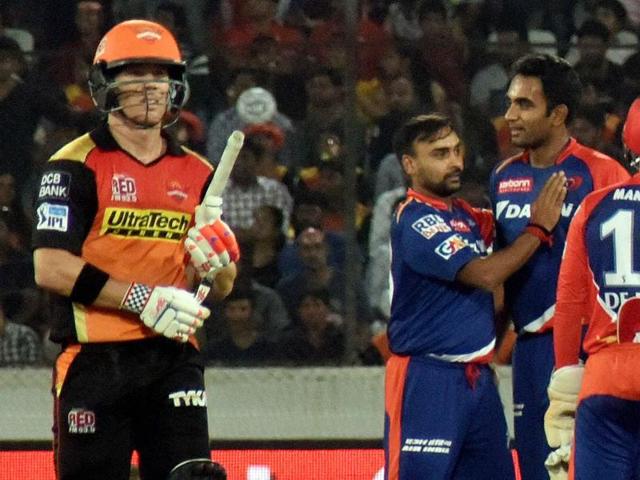 Delhi Daredevils opener Quinton de Kock once again gave an excellent start against Sunrisers Hyderabad that carried the team to a seven-wicket victory in the end.(PTI) Delhi Daredevils opener Quinton de Kock once again gave an excellent start against Sunrisers Hyderabad that carried the team to a seven-wicket victory in the end.(PTI)