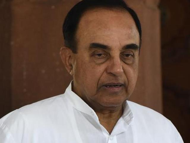BJP Rajya Sabha MP Subramanian Swamy . Congress has said it will move a privilege motion against Swamy and defence minister Manohar Parrikar on Friday, May 13, 2016, the last day of the Budget session of Parliament. (Sonu Mehta / HT Photo) BJP Rajya Sabha MP Subramanian Swamy . Congress has said it will move a privilege motion against Swamy and defence minister Manohar Parrikar on Friday, May 13, 2016, the last day of the Budget session of Parliament. (Sonu Mehta / HT Photo)