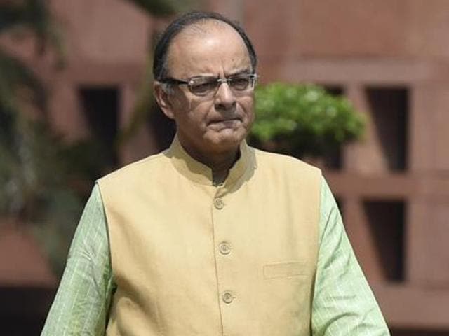 Finance minister Arun Jaitley said, the aim is to create awareness about economic, social and cultural benefits of IPRs among all sections of society.(Arvind Yadav/HT Photo)