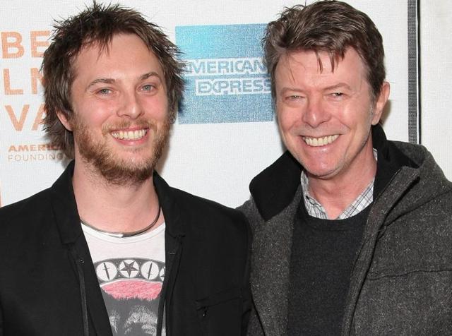 Director Duncan Jones and father David Bowie attend the premiere of Moon during the 2009 Tribeca Film Festival. (Twitter) Director Duncan Jones and father David Bowie attend the premiere of Moon during the 2009 Tribeca Film Festival. (Twitter)