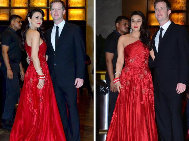 Preity and Gene got married in the US in February. (Yogen Shah/HT PHOTO) 