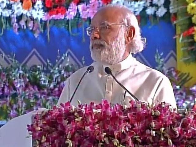 Prime Minister Narendra Modi spoke at the International Convention on Universal Message of Simhasthon. (ANI Photo) Prime Minister Narendra Modi spoke at the International Convention on Universal Message of Simhasthon. (ANI Photo)