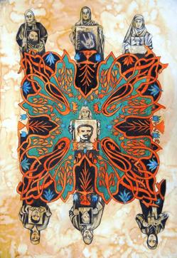 Mukherjee says this work shows the collective resistance of the mothers. Despite being fragmented from within they speak and stand for each other, she adds.
