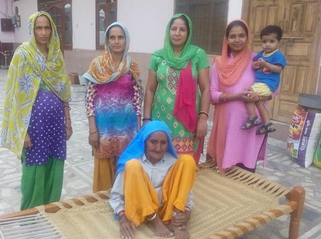 Eight women from Ballabgarh’s Mirzapur village – 40 kilometres from Delhi -- took over off their veils in the presence of Faridabad district commissioner Chander Shekhar.(HT Photo)