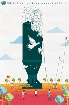 Ciro Palomino Huamani’s poster ‘Spinning Peace’ -- which won the first prize in the UN Poster for Peace contest. (Picture courtesy: UN)