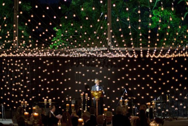 President Barack Obama delivers a toast during a State Dinner for Nordic leaders. (AP Photo)