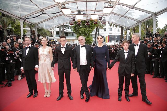 Actors from left, Jean-Luc Vincent, Valeria Bruni Tedeschi, Brandon Lavieville, Fabrice Luchini, Juliette Binoche, Raph and director Bruno Dumont at the international film festival. (AP) Actors from left, Jean-Luc Vincent, Valeria Bruni Tedeschi, Brandon Lavieville, Fabrice Luchini, Juliette Binoche, Raph and director Bruno Dumont at the international film festival. (AP)