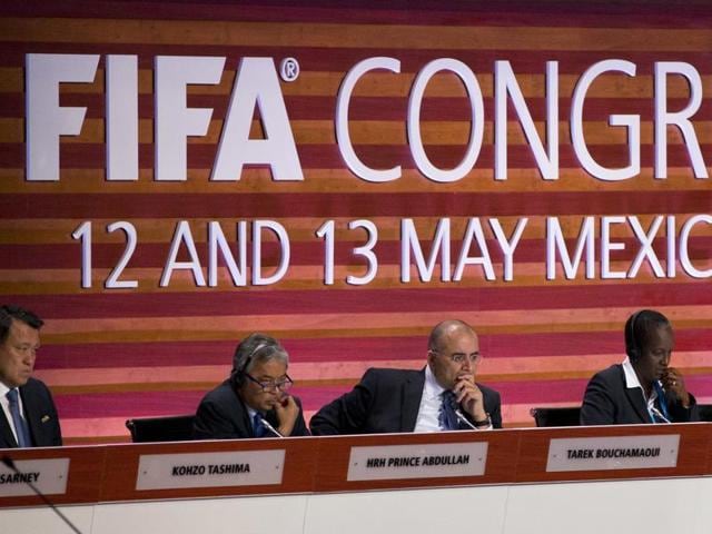 Fifa council members listen during the 66th Fifa Congress, in Mexico City. (AP Photo) Fifa council members listen during the 66th Fifa Congress, in Mexico City. (AP Photo)
