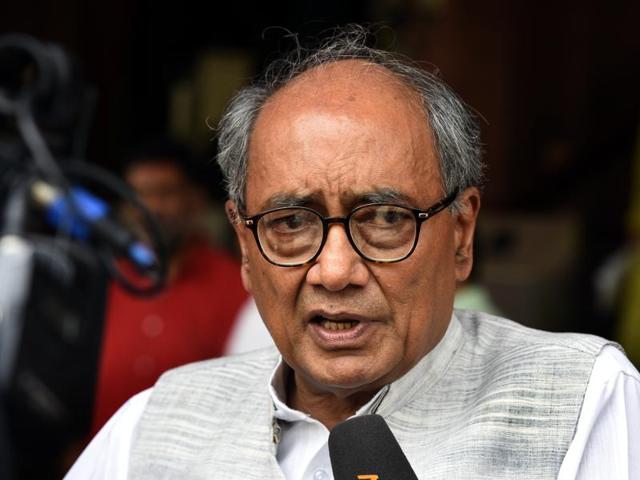 Congress’ Digvijaya Singh said it was deplorable that an honest and sincere officer like Hemant Karkare, who put his life in danger and fought against terrorists, is being accused of fabricating evidences. ( Photo by Sonu Mehta/Hindustan Times) (Hindustan Times) Congress’ Digvijaya Singh said it was deplorable that an honest and sincere officer like Hemant Karkare, who put his life in danger and fought against terrorists, is being accused of fabricating evidences. ( Photo by Sonu Mehta/Hindustan Times) (Hindustan Times)