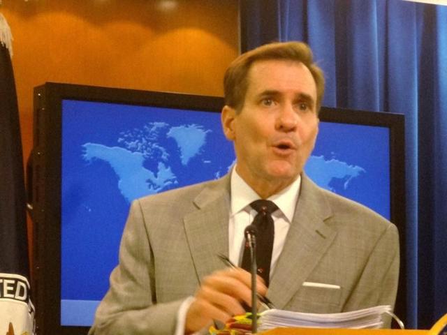 In this file photo, state department spokesperson John Kirby addresses a news conference in Washington DC. (PTI) In this file photo, state department spokesperson John Kirby addresses a news conference in Washington DC. (PTI)