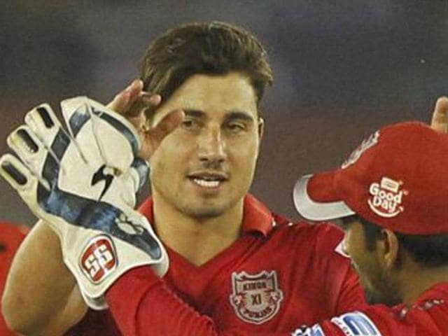 Marcus Stoinis celebrates after dismissing Kieron Pollard at Dr YS Rajasekhara Reddy ACA-VDCA Cricket Stadium in Visakhapatnam. (Vijayanand/ HT Photo) Marcus Stoinis celebrates after dismissing Kieron Pollard at Dr YS Rajasekhara Reddy ACA-VDCA Cricket Stadium in Visakhapatnam. (Vijayanand/ HT Photo)