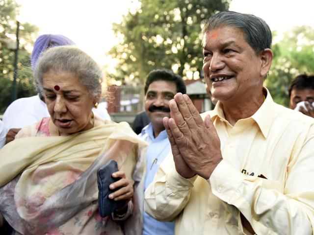 In this file photo, Uttarakhand chief minister Harish Rawat is seen after meeting party president Sonia Gandhi in New Delhi/ (Mohd Zakir/HT Photo) In this file photo, Uttarakhand chief minister Harish Rawat is seen after meeting party president Sonia Gandhi in New Delhi/ (Mohd Zakir/HT Photo)