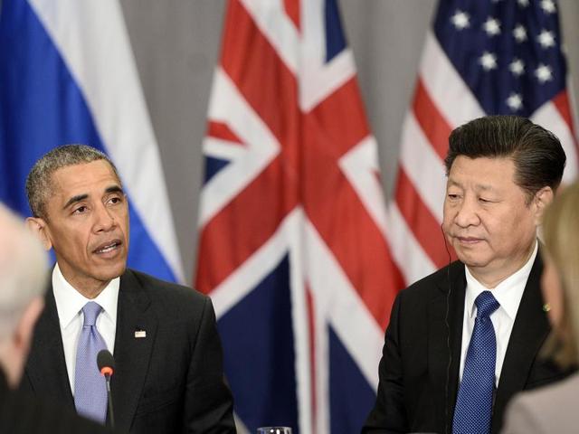 US President Barack Obama (left) with Chinese President Xi Jinping (right) at the Nuclear Security Summit in Washington. (Reuters File Photo) US President Barack Obama (left) with Chinese President Xi Jinping (right) at the Nuclear Security Summit in Washington. (Reuters File Photo)