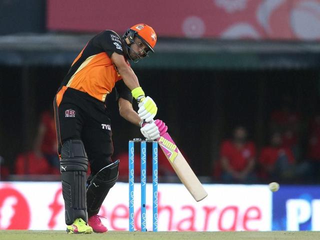 Yuvraj Singh played a crucial role in Sunrisers Hyderabad’s seven-wicket win over Kings XI in Mohali on Sunday.(PTI) Yuvraj Singh played a crucial role in Sunrisers Hyderabad’s seven-wicket win over Kings XI in Mohali on Sunday.(PTI)