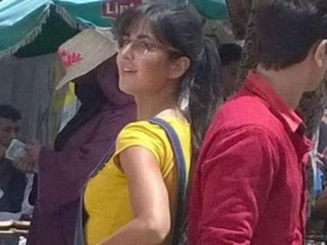 Ranbir looks away as he practices for a song sequence on the sets of Jagga Jasoos. (Twitter) Ranbir looks away as he practices for a song sequence on the sets of Jagga Jasoos. (Twitter)