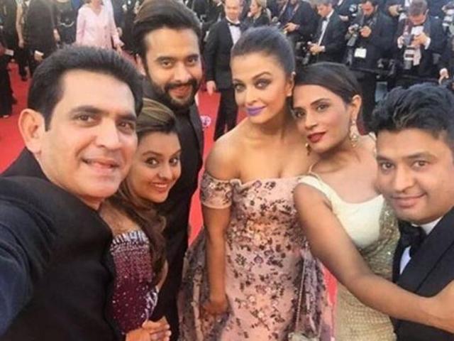 The Jazbaa actor was joined by her co-star Richa Chadha, director Omung Kumar and producer Jackky Bhagnani for the screening and the press conference. However, lead actor Randeep Hooda gave it a miss. (Instagram) 