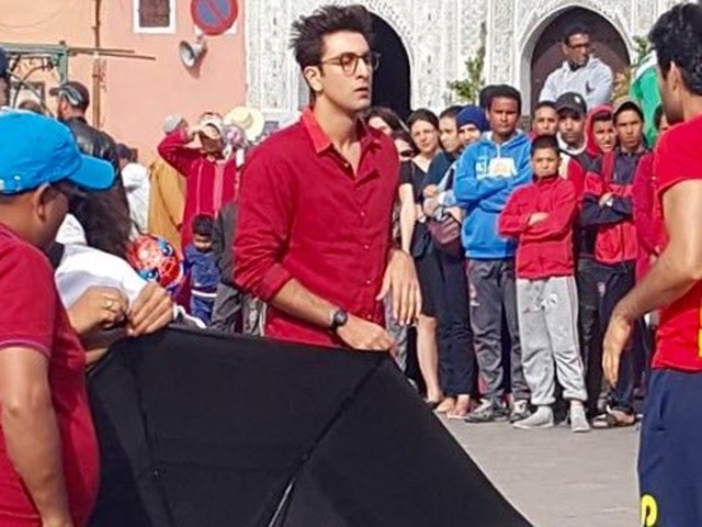 No, the Bollywood stars haven’t started dating again; they are just shooting for the last schedule of their next cinematic biggie – Jagga Jasoos – in Morocco. (Twitter) 