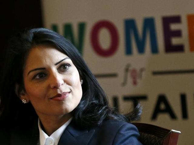 File photo of Britain's minister of state for employment Priti Patel speaking at the launch of the EU referendum Women campaign for Britain on March 8. (Reuters) File photo of Britain's minister of state for employment Priti Patel speaking at the launch of the EU referendum Women campaign for Britain on March 8. (Reuters)