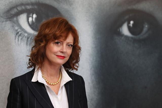 Susan Sarandon poses on May 15, 2016 as she takes part in the Women in Motion talks held at the Majestic hotel on the sidelines of the 69th Cannes Film Festival in Cannes. (AFP)