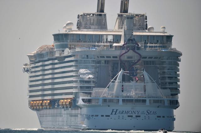 The floating town, which cost close to one billion euros, has 16 decks. (AFP Photo) The floating town, which cost close to one billion euros, has 16 decks. (AFP Photo)