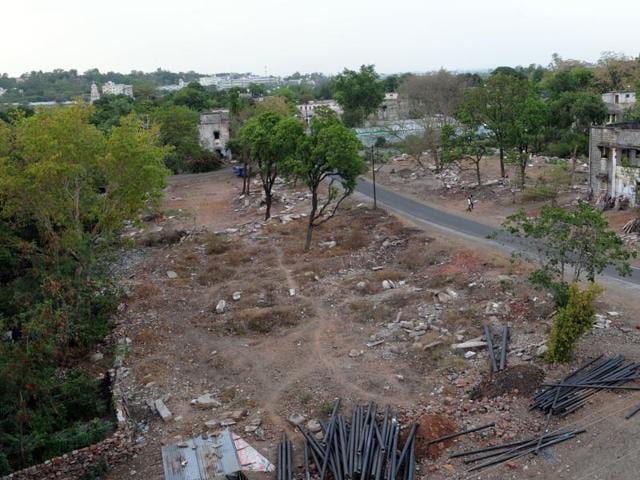 North TT Nagar, the new site of the Smart City project in Bhopal. (Praveen Bajpai/ HT photo) North TT Nagar, the new site of the Smart City project in Bhopal. (Praveen Bajpai/ HT photo)