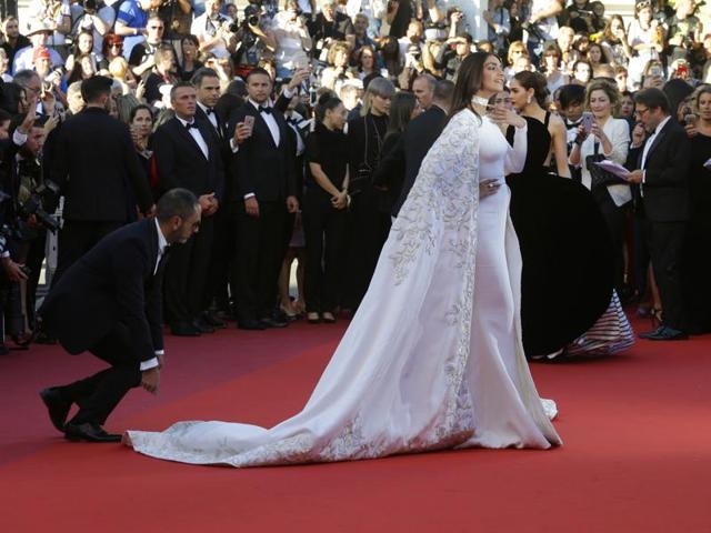 Sonam Kapoor walks the red carpet at the 69th international film festival, Cannes, southern France, Sunday, May 15, 2016. (AP) Sonam Kapoor walks the red carpet at the 69th international film festival, Cannes, southern France, Sunday, May 15, 2016. (AP)