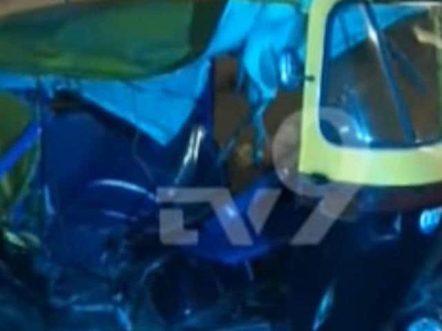 Samrat Chadha was arrested later on Saturday after his luxury car hit an auto-rickshaw on the GM Palya Road in Indiranagar. (YouTube/TV9) Samrat Chadha was arrested later on Saturday after his luxury car hit an auto-rickshaw on the GM Palya Road in Indiranagar. (YouTube/TV9)