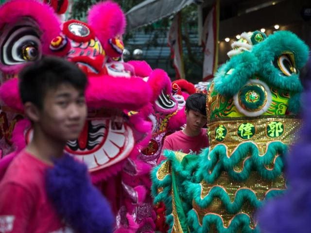 In the Chinese folk legends, Tam Kung also forecasts the weather and is popular among people of Hong Kong and Taiwan. (AFP) 