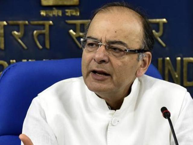 Finance minister Arun Jaitley interacts with journalists in New Delhi. (Mohammad Zakir/HT Photo) Finance minister Arun Jaitley interacts with journalists in New Delhi. (Mohammad Zakir/HT Photo)