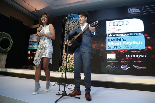 Actors Priyanka Chopra and Ali Zafar during the award ceremony, last year. The winners belted out an impromptu musical performance last year, much to the delight of their audiences. (RaajesshKashyap/HT)