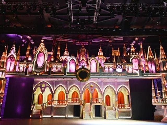 The arena doors open to a 4,000sqft, 360 degrees surround set.(Photo: Aalok Soni/HT) The arena doors open to a 4,000sqft, 360 degrees surround set.(Photo: Aalok Soni/HT)