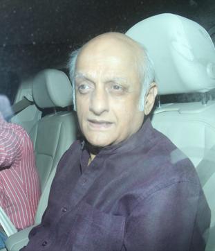Mukesh Bhatt, who met Cook earlier in the day during his visit to Mehboob studios, also attended the dinner party. (Yogen Shah/HT) 