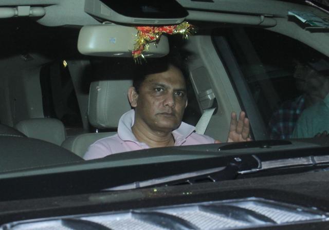 Cricketer Azharuddin was also spotted at the Mumbai event. (Yogen Shah/HT) 