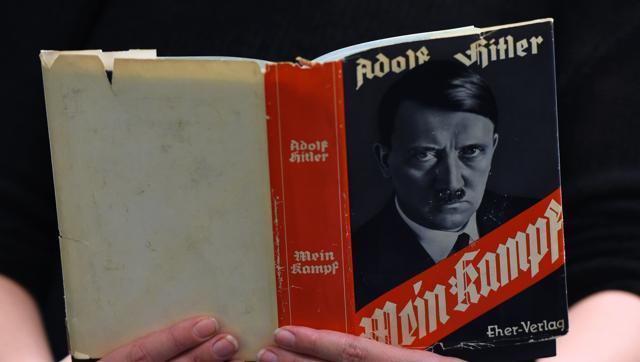 This file photo shows a German edition of Adolf Hitler’s “Mein Kampf” (My Struggle) at the Berlin Central and Regional Library in Berlin. (AFP Photo) This file photo shows a German edition of Adolf Hitler’s “Mein Kampf” (My Struggle) at the Berlin Central and Regional Library in Berlin. (AFP Photo)