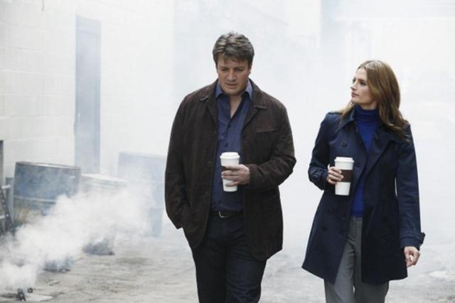 Nathan Fillion and Stana Katic in a still from the show. (ABC)