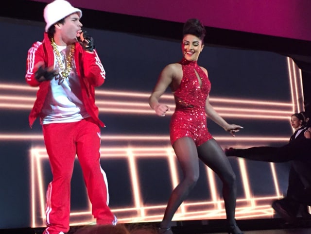 Priyanka Chopra was showcased as a triple threat in a dance number set to Bruno Mars’ Uptown Funk during ABC Upfront, which then turned into a tribute to Prince.