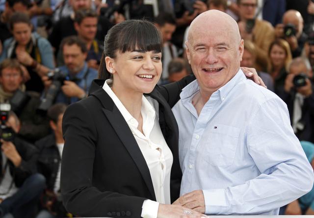 Cast members Dave Johns (R) and Hayley Squires pose during a photocall for the film I, Daniel Blake at Cannes. The film follows carpenter Daniel Blake and Squires’ character Katie as they suffer repeated humiliation at the hands of Britain’s welfare system, hard hit by austerity. (REUTERS) Cast members Dave Johns (R) and Hayley Squires pose during a photocall for the film I, Daniel Blake at Cannes. The film follows carpenter Daniel Blake and Squires’ character Katie as they suffer repeated humiliation at the hands of Britain’s welfare system, hard hit by austerity. (REUTERS)