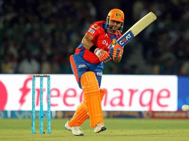 Gujarat Lions’ skipper Suresh Raina led from the front at the team’s new home ground in Kanpur. The Lions won by six wickets against Knight Riders. (PTI Photo) Gujarat Lions’ skipper Suresh Raina led from the front at the team’s new home ground in Kanpur. The Lions won by six wickets against Knight Riders. (PTI Photo)
