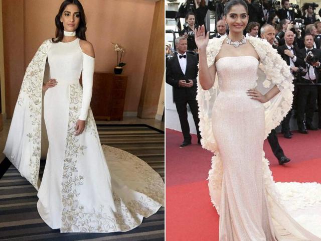 Sonam made her Cannes red carpet appearances on May 15 and May 16. For both her outings, she picked white Ralph & Russo creations that received mixed reactions. (PTI) 