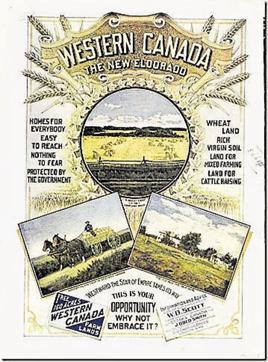 A 1889 poster luring immigrants to Canada. (HT Photo)