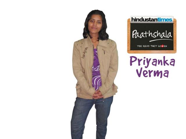 Priyanka Verma, 22, a student of B.Tech in Electrical Engineering, volunteers with HT Paathshala to teach children using innovative methods of learning. (Special arrangement) Priyanka Verma, 22, a student of B.Tech in Electrical Engineering, volunteers with HT Paathshala to teach children using innovative methods of learning. (Special arrangement)
