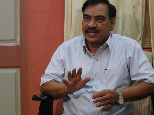 Revenue minister Eknath Khadse has challenged the Opposition to prove the allegations. (HT File) Revenue minister Eknath Khadse has challenged the Opposition to prove the allegations. (HT File)